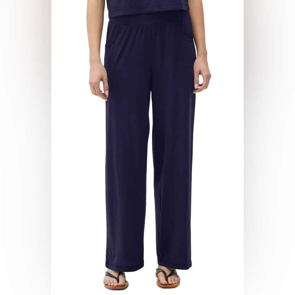 Michael Stars Navy Wide-Leg Pants